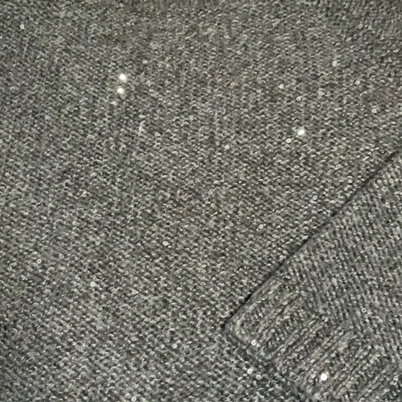 Talbots Gray crew Neck 3/4 sleeve Sweater XL - Picture 4 of 7